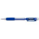 Porte-mine pentel fiesta 0.7mm rechargeable grip caoutchouc gomme avec capuchon corps bleu x 12 pentel