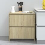 vidaXL Buffet Chêne sonoma 70x41x75 cm Bois d'ingénierie