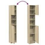 vidaXL Armoire de salle de bain Chêne sonoma 32x25 5x190 cm Aggloméré