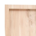 vidaXL Dessus de table 120x50x(2-6) cm bois de chêne massif non traité