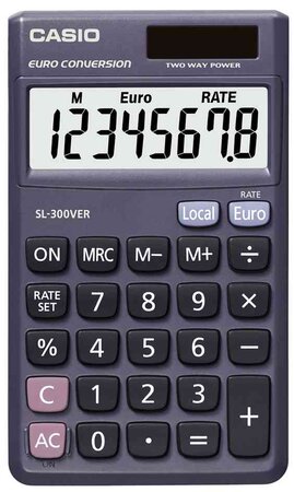 calculatrice SL-300 VER écran EXTRA BIG LC à 8 chiffres CASIO