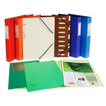 Classeur rembordé papier 2 anneaux 30mm Forever - A4 bleu foncé EXACOMPTA