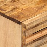 vidaXL Table de chevet 40x34x46 cm bois de manguier massif brut