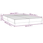 vidaXL Cadre de lit sans matelas taupe 180x200 cm tissu
