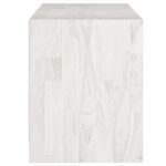 vidaXL Meuble TV Blanc 104x33x41 cm Bois de pin massif