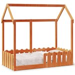 vidaXL Cadre de lit d'enfants forme de maison 70x140cm bois pin massif