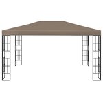 vidaXL Belvédère 4x3 m Taupe