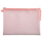 Pochette À Fermeture Éclair En Plastique Souple Chromaline Pastel - A4 - Couleurs Assorties - X 12 - Exacompta