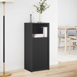 vidaXL Buffet avec LED noir 42 5x34x100 cm bois d'ingénierie