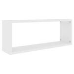 vidaXL Étagères murales cube 2 Pièces Blanc 60x15x23 cm Bois d’ingénierie