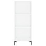 vidaXL Buffet haut Blanc 34 5x34x180 cm Bois d'ingénierie