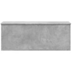 vidaXL Boîte de rangement gris béton 90x35x35 cm bois d'ingénierie