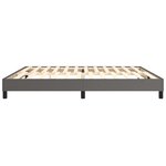 vidaXL Cadre de lit Gris 200x200 cm Similicuir
