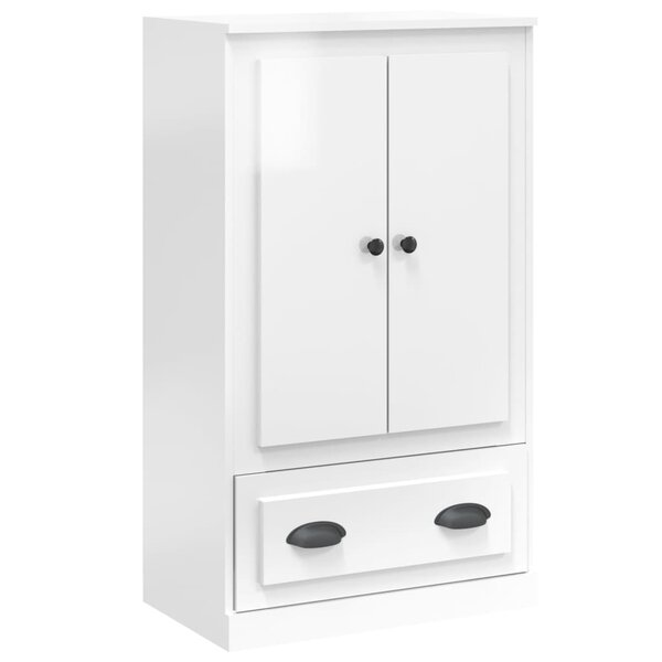 vidaXL Buffet haut blanc brillant 60x35 5x103 5 cm bois d'ingénierie