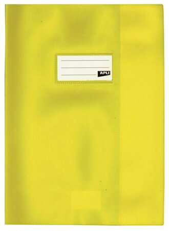 Lot De 10 X Protege Cahier Pvc 19/100 21X29 7 Jaune