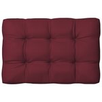 vidaXL Coussins de canapé palette 7 Pièces Rouge bordeaux