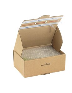 Boîte carton plate 18 x 13 x 4,5 cm A6 expédition, blanc - MB 2