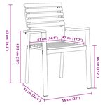 vidaXL Ensemble de salle à manger de jardin 7 pièces en bois massif d'acacia et métal
