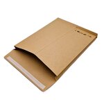 Lot de 250 pochettes à soufflets 30 mm 24 : 260 x 330 mm kraft 120 gr