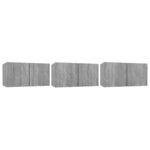 vidaXL Ensemble de meubles TV 5 Pièces Sonoma gris Bois d'ingénierie