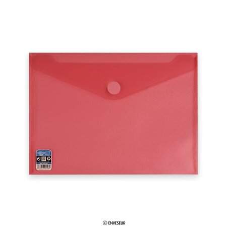 Lot de 10 enveloppes rouge avec fermeture velcro 240x335 mm (a4+) v-lock