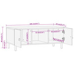 vidaXL Table basse 100x54x40 cm bois de manguier massif