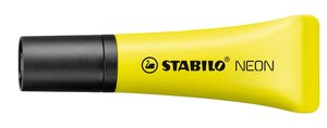 Surligneur NEON Tendance Pointe Biseautée 2- 5 mm jaune x 10 STABILO