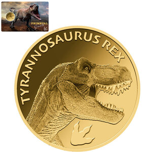 Monnaie en or 3000 francs g 0.031 (1/1000 oz) millésime 2023 tyrannosaurus rex 1/1000