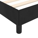 vidaXL Cadre de lit avec tête de lit noir 120x190 cm velours