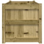 vidaXL Jardinières 2 Pièces bois de pin imprégné