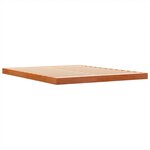 vidaXL Cadre de lit sans matelas cire marron 160x200cm bois pin massif