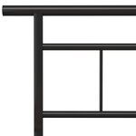 vidaXL Cadre de lit Noir Métal 200x200 cm