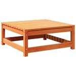 vidaXL Salon de jardin 8 Pièces avec coussins marron cire bois pin massif