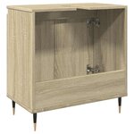 vidaXL Armoire de bain chêne sonoma 58x33x60 cm bois d'ingénierie