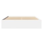 vidaXL Cadre de lit blanc 150x200 cm bois d'ingénierie