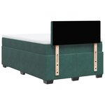 vidaXL Sommier à lattes de lit et matelas Vert foncé 120x200cm Velours