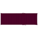 vidaXL Chaise longue de jardin avec table et coussin Pin imprégné