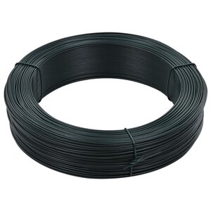 vidaXL Fil de liaison de clôture 250 m 1 6/2 5 mm Acier Vert noirâtre