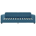vidaXL Lit de jour avec matelas bleu 90x200 cm velours