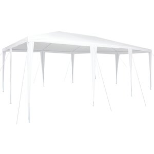 vidaXL Tente de fête blanche 6x4 m PE