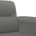 vidaXL Canapé à 2 places Gris foncé 120 cm Tissu microfibre
