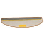vidaXL Tapis d'escalier 15 Pièces beige 65x21x4 cm