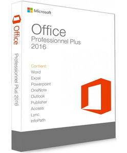 Microsoft Office 2016 Professionnel Plus (clé "bind") - Licence à télécharger