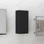 vidaXL Armoire murale de salle de bain Noir 32x20x67 cm