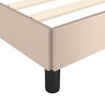 vidaXL Cadre de lit Cappuccino 120x200 cm Similicuir