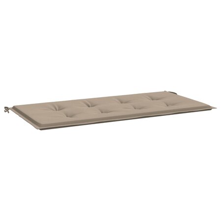 vidaXL Coussin de banc de jardin taupe 120x50x3 cm tissu oxford