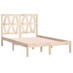 vidaXL Cadre de lit bois de pin massif 120x190 cm petit double