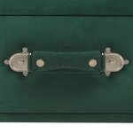 vidaXL Banc avec tiroirs 80 cm Vert Velours
