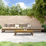 vidaXL Salon de jardin 4 Pièces marron miel bois de pin massif