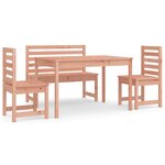vidaXL Ensemble à manger de jardin 4 Pièces bois massif Douglas